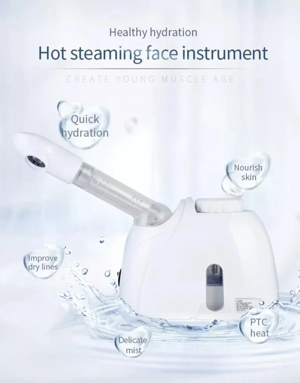 Af43f5a52d18446539532778e1fcc85e55.webp Ozone Facial Steamer — Warm Mist Deep-Cleaning Spa Vaporizer