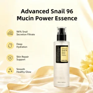 Korean Skincare Snail Mucin 96% Essence 100ml Hydrating Repair Serum for Dull Skin,Facial Brightening Anti-Aging Serum Face Care
