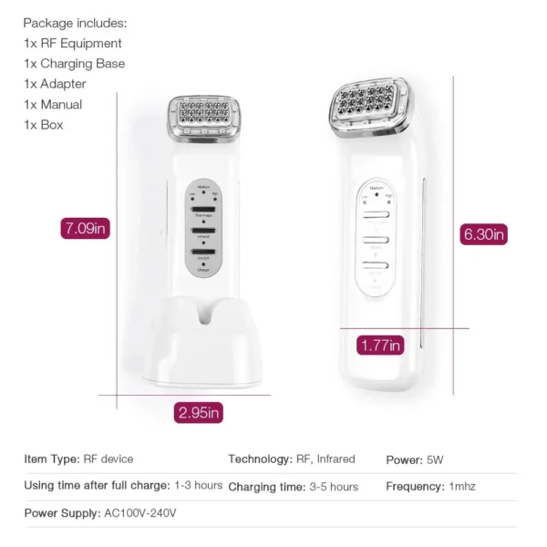 S0b7bcc1c316a4515895ae2aabc4febe4e.webp RF Beauty Device Radio Frequency Rechargeable Skin Tightening Machine Wrinkle Reduction Face