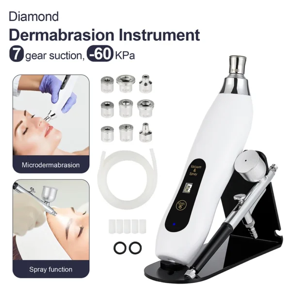 Portable Diamond Microdermabrasion Machine — Vacuum Exfoliating Peeler