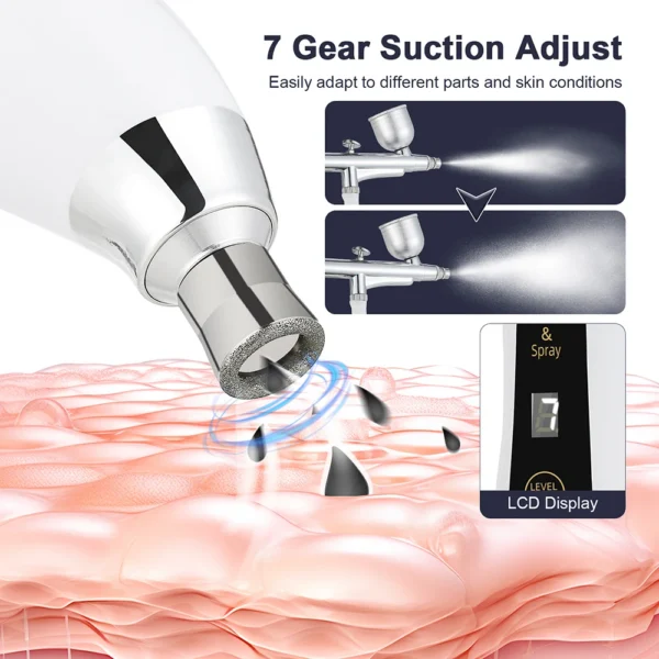 Portable Diamond Microdermabrasion Machine — Vacuum Exfoliating Peeler