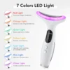S76d094050dce493989fe62ea048259b3c.webp Neck Massager EMS Facial Lift 7 Light Modes Electric Skin Tightening Device LED Photon Therapy