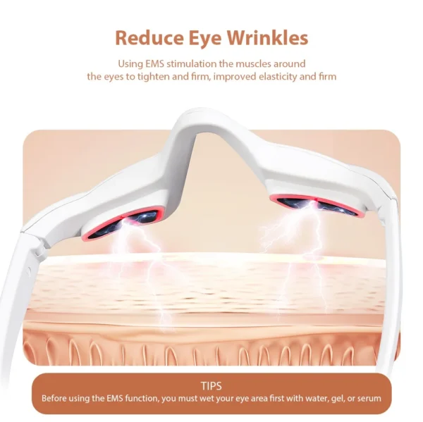 Foreverlily Eye Massager Glasses - Vibrating Eye Fatigue Relief Massager for Tired Eyes