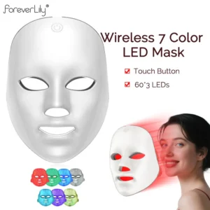 7-Color Wireless LED Face Mask – Photon Skin Firming & Anti-Aging
