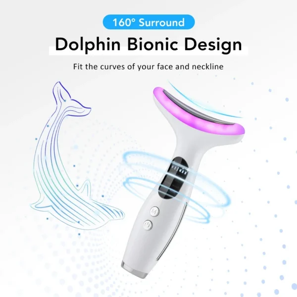 S9e99af5a734e4ce1a7fb38530844e016L.webp Neck Massager EMS Facial Lift 7 Light Modes Electric Skin Tightening Device LED Photon Therapy