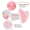 Natural Stone GuaSha Jade Facial Beauty Scraping Massage Tools Firm Skin Care Face Gua Sha SPA