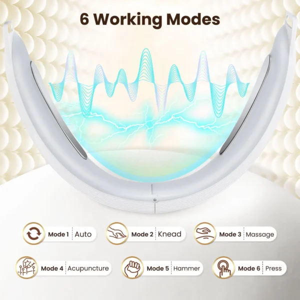 Electric V Face Lifting Beauty Device 6 Modes 8 Levels Facial Firming Massager Double Chin Removal