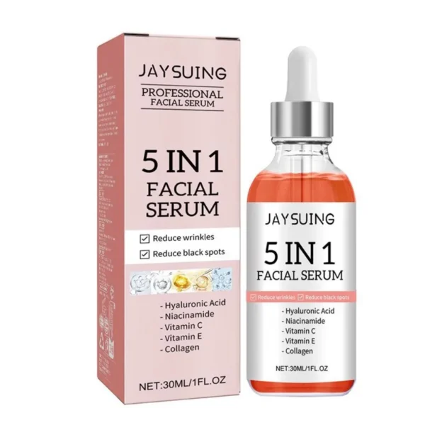 Sd9702432077d411fbc6510f9c9eed54ao-2.webp 5 In 1 Fade Fine Lines Firming Face Serum Moisturizing Brightening Vitamin C Hyaluronic Acid Facial Serum Shrink Pores Skin Care