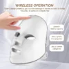 Rechargeable Facial LED Mask 7 Colors LED Photon Beauty Mask Skin Rejuvenation Home Face Lifting