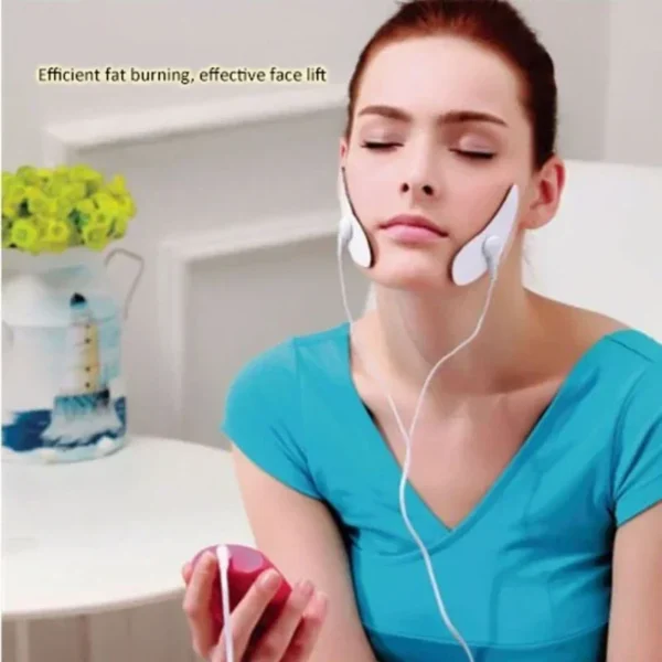 EMS Facial Massager Low Frequency Pulse V Shaped Muscle Stimulator for Facial Lifting Skin