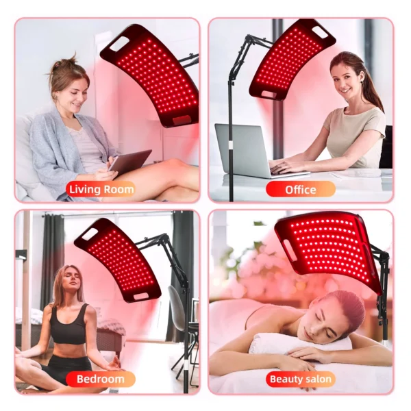 Red Light Therapy Panel with Stand – 660nm & 850nm NIR