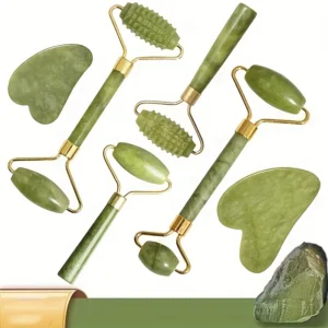 Gua Sha Face Massager Roller Jade Store Scraper Roller Massage for Facial Gouache Lift Body Slimming Guasha Neck Skin Care Tools 66