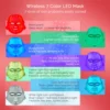 Rechargeable Facial LED Mask 7 Colors LED Photon Beauty Mask Skin Rejuvenation Home Face Lifting
