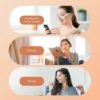 Foreverlily Eye Massager Glasses - Vibrating Eye Fatigue Relief Massager for Tired Eyes