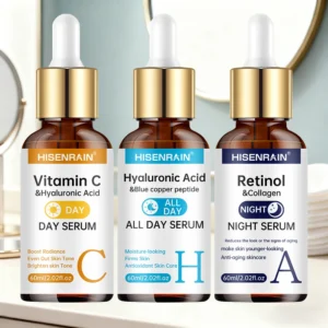 HISENRAIN Vitamin C + Retinol + Hyaluronic Acid Serum Duo | Anti-Aging Brightening & Hydration Combo | For All Skin Type. 66
